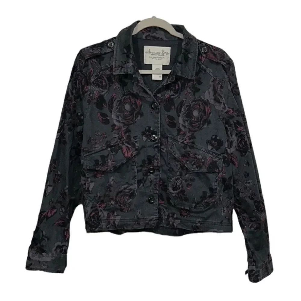 American Rag Floral Print Jacket(Size Medium) - Picture 3 of 8